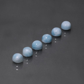 4.65 ct Blue Larimar Stone, Natural Larimar in Round Cabochon Shape for Sale