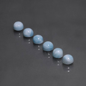 Larimar Gemstone in 5 mm (calibrated) Size for Sale, Larimar Stone in Blue Color