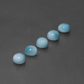Larimar Gemstone in 5 mm (calibrated) Size for Sale, Larimar Stone in Blue Color