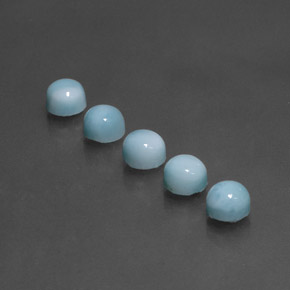 Larimar Gemstone in 5 mm (calibrated) Size for Sale, Larimar Stone in Blue Color