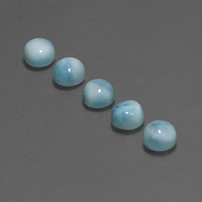 Larimar Gemstone in 5 mm (calibrated) Size for Sale, Larimar Stone in Blue Color