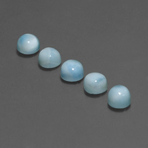 Larimar Gemstone in 5 mm (calibrated) Size for Sale, Larimar Stone in Blue Color