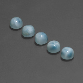 Larimar Gemstone in 5 mm (calibrated) Size for Sale, Larimar Stone in Blue Color
