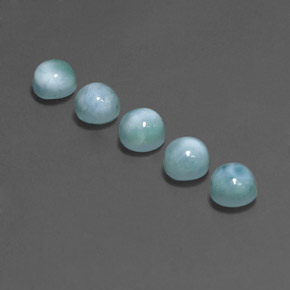 Larimar Gemstone in 5 mm (calibrated) Size for Sale, Larimar Stone in Blue Color