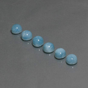 Larimar Gemstone in 5 mm (calibrated) Size for Sale, Larimar Stone in Blue Color