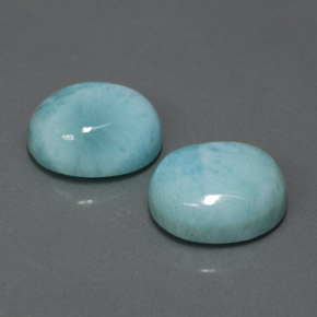 11.58 ct Blue Larimar Stone, Natural Larimar in Oval Cabochon Shape for Sale