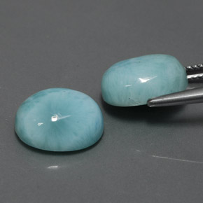 Larimar Gemstone in 12 x 10 mm (calibrated) Size for Sale, Larimar Stone in Blue Color