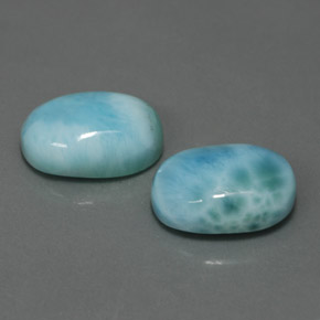14.12 ct Blue Larimar Stone, Natural Larimar in Oval Cabochon Shape for Sale