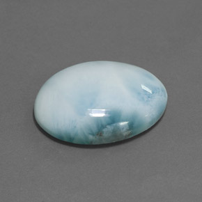 15.84 ct Blue Larimar Stone, Natural Larimar in Oval Cabochon Shape for Sale