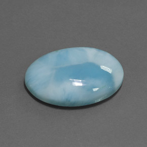 15.89 ct Blue Larimar Stone, Natural Larimar in Oval Cabochon Shape for Sale