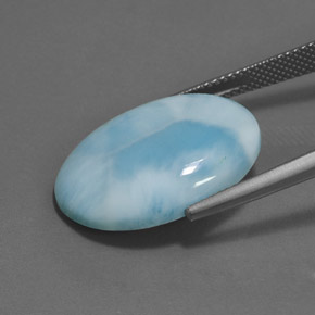 Larimar Gemstone in 22 x 16.4 mm Size for Sale, Larimar Stone in Blue Color