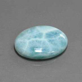 15.50 ct Blue Larimar Stone, Natural Larimar in Oval Cabochon Shape for Sale