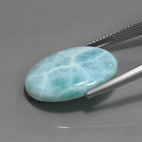Larimar Gemstone in 22 x 16.3 mm Size for Sale, Larimar Stone in Blue Color