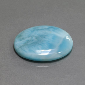 14.10 ct Blue Larimar Stone, Natural Larimar in Oval Cabochon Shape for Sale