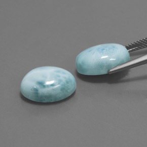 Larimar Gemstone in 14 x 10 mm (calibrated) Size for Sale, Larimar Stone in Blue Color