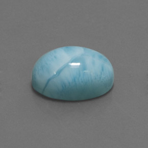 7.87 ct Blue Larimar Stone, Natural Larimar in Oval Cabochon Shape for Sale