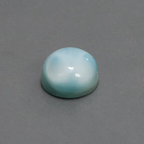 4.85 ct Blue Larimar Stone, Natural Larimar in Round Cabochon Shape for Sale