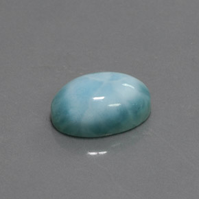 7.08 ct Blue Larimar Stone, Natural Larimar in Oval Cabochon Shape for Sale
