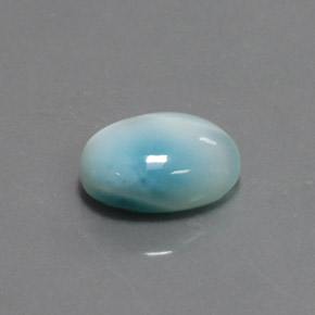 7.44 ct Blue Larimar Stone, Natural Larimar in Oval Cabochon Shape for Sale