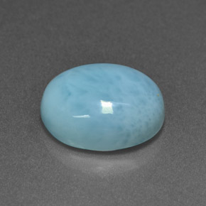 3.85 ct Blue Larimar Stone, Natural Larimar in Oval Cabochon Shape for Sale