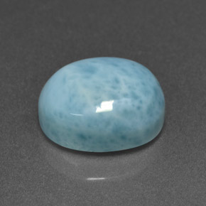 4.73 ct Blue Larimar Stone, Natural Larimar in Oval Cabochon Shape for Sale