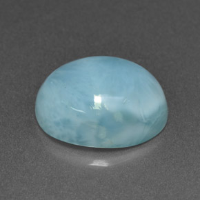 4.80 ct Blue Larimar Stone, Natural Larimar in Oval Cabochon Shape for Sale