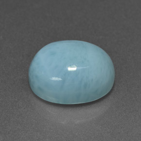 4.71 ct Blue Larimar Stone, Natural Larimar in Oval Cabochon Shape for Sale
