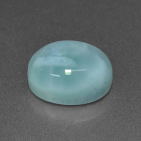 4.70 ct Blue Larimar Stone, Natural Larimar in Oval Cabochon Shape for Sale