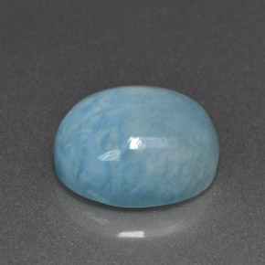 5.81 ct Blue Larimar Stone, Natural Larimar in Oval Cabochon Shape for Sale