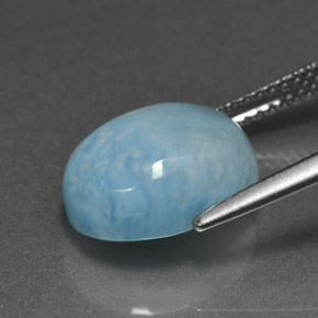 Larimar Gemstone in 12 x 10 mm (calibrated) Size for Sale, Larimar Stone in Blue Color
