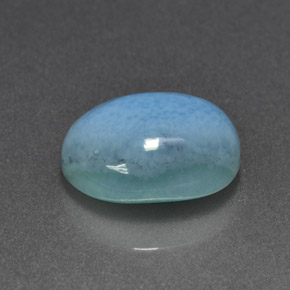 5.04 ct Blue Larimar Stone, Natural Larimar in Oval Cabochon Shape for Sale