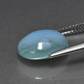 Larimar Gemstone in 12 x 10 mm (calibrated) Size for Sale, Larimar Stone in Blue Color