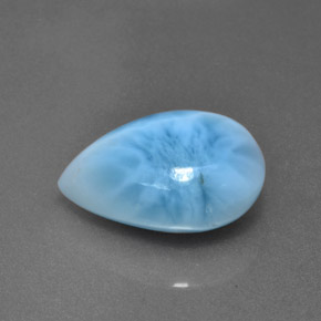 5.87 ct Blue Larimar Stone, Natural Larimar in Pear Cabochon Shape for Sale
