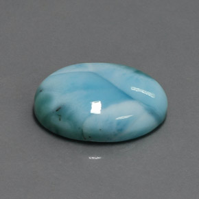 15.22 ct Blue Larimar Stone, Natural Larimar in Oval Cabochon Shape for Sale