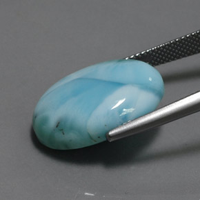 Larimar Gemstone in 20 x 15 mm (calibrated) Size for Sale, Larimar Stone in Blue Color