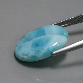 Larimar Gemstone in 20 x 15 mm (calibrated) Size for Sale, Larimar Stone in Blue Color