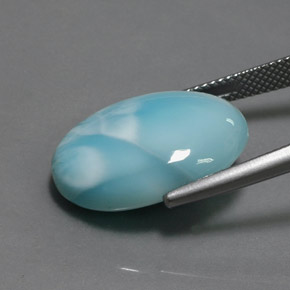 Larimar Gemstone in 20 x 15 mm (calibrated) Size for Sale, Larimar Stone in Blue Color