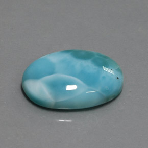14.23 ct Blue Larimar Stone, Natural Larimar in Oval Cabochon Shape for Sale