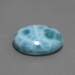 15.77 ct Blue Larimar Stone, Natural Larimar in Oval Cabochon Shape for Sale