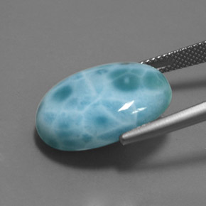 Larimar Gemstone in 20 x 15 mm (calibrated) Size for Sale, Larimar Stone in Blue Color