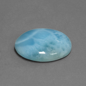 11.45 ct Blue Larimar Stone, Natural Larimar in Oval Cabochon Shape for Sale