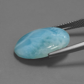 Larimar Gemstone in 20 x 15 mm (calibrated) Size for Sale, Larimar Stone in Blue Color