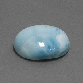 18.16 ct Blue Larimar Stone, Natural Larimar in Oval Cabochon Shape for Sale