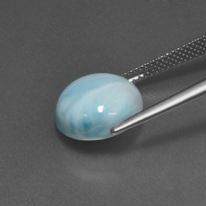 Larimar Gemstone in 12 mm (calibrated) Size for Sale, Larimar Stone in Blue Color