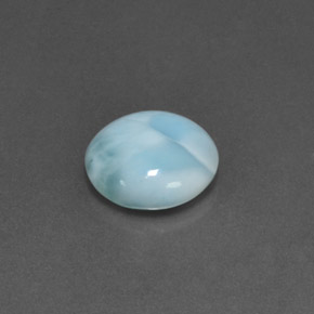4.55 ct Blue Larimar Stone, Natural Larimar in Round Cabochon Shape for Sale