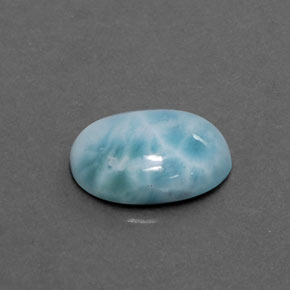 3.07 ct Blue Larimar Stone, Natural Larimar in Oval Cabochon Shape for Sale