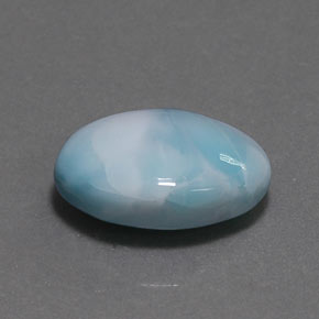 5.54 ct Blue Larimar Stone, Natural Larimar in Oval Cabochon Shape for Sale