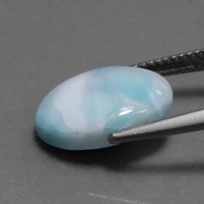 Larimar Gemstone in 14 x 10 mm (calibrated) Size for Sale, Larimar Stone in Blue Color