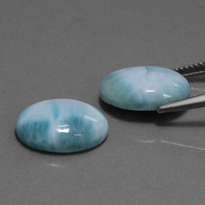 Larimar Gemstone in 14 x 10 mm (calibrated) Size for Sale, Larimar Stone in Blue Color