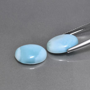 Larimar Gemstone in 14 x 10 mm (calibrated) Size for Sale, Larimar Stone in Blue Green Color